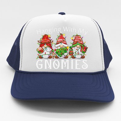 Hanging With My Gnomies Family Christmas Pajamas Trucker Hat