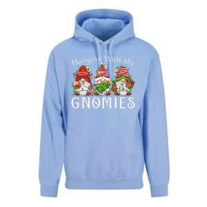 Hanging With My Gnomies Family Christmas Pajamas Unisex Surf Hoodie