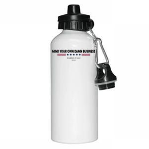 Harris Walz Mind Your Own Damn Business Election Aluminum Water Bottle 