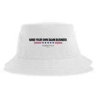 Harris Walz Mind Your Own Damn Business Election Sustainable Bucket Hat