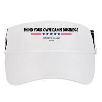 Harris Walz Mind Your Own Damn Business Election Adult Drive Performance Visor