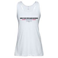 Harris Walz Mind Your Own Damn Business Election Ladies Essential Flowy Tank