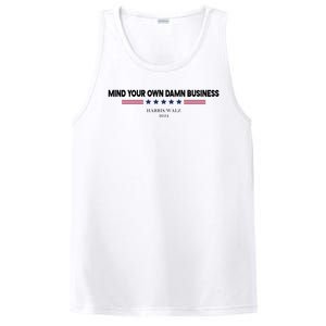 Harris Walz Mind Your Own Damn Business Election PosiCharge Competitor Tank