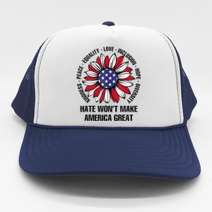 Hate WonT Make America Great Trucker Hat