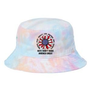 Hate WonT Make America Great Tie Dye Newport Bucket Hat