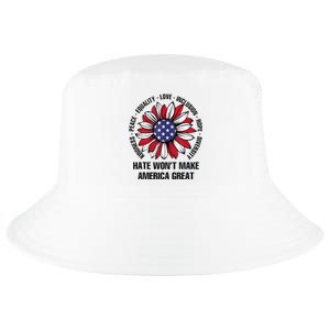 Hate WonT Make America Great Cool Comfort Performance Bucket Hat