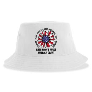 Hate WonT Make America Great Sustainable Bucket Hat