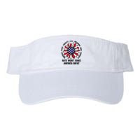 Hate WonT Make America Great Valucap Bio-Washed Visor