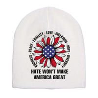 Hate WonT Make America Great Short Acrylic Beanie