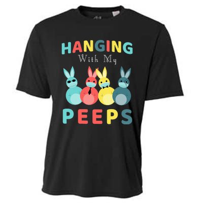 Hanging With My Peeps Colorful Bunny Easter day Gifts Cooling Performance Crew T-Shirt