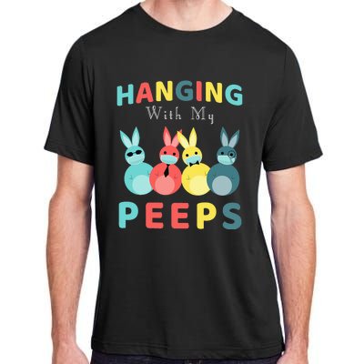 Hanging With My Peeps Colorful Bunny Easter day Gifts Adult ChromaSoft Performance T-Shirt