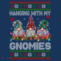 Hanging With My Gnomies Funny Christmas Premium T-Shirt