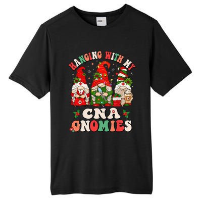 Hanging With My CNA Gnomies Christmas RN Nursing Assistant Tall Fusion ChromaSoft Performance T-Shirt