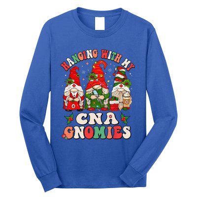 Hanging With My CNA Gnomies Christmas RN Nursing Assistant Long Sleeve Shirt