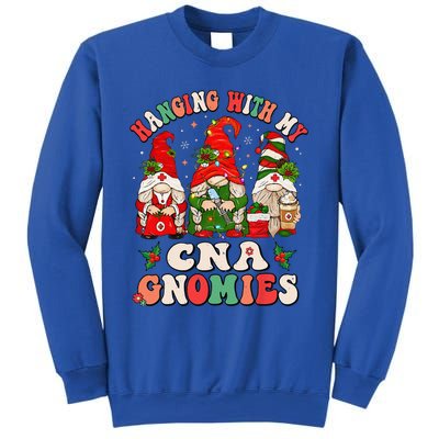 Hanging With My CNA Gnomies Christmas RN Nursing Assistant Sweatshirt