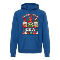 Hanging With My CNA Gnomies Christmas RN Nursing Assistant Premium Hoodie