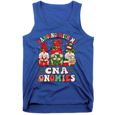 Hanging With My CNA Gnomies Christmas RN Nursing Assistant Tank Top