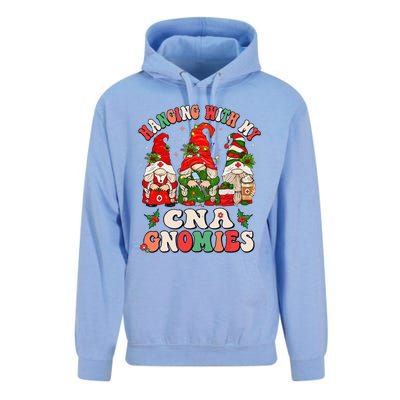 Hanging With My CNA Gnomies Christmas RN Nursing Assistant Unisex Surf Hoodie