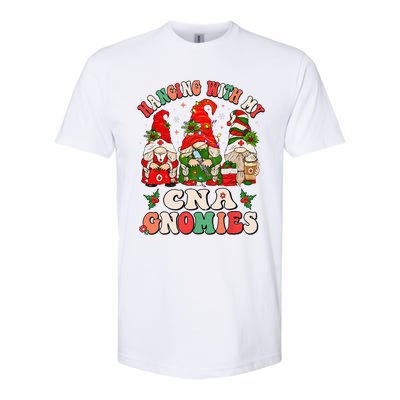 Hanging With My CNA Gnomies Christmas RN Nursing Assistant Softstyle CVC T-Shirt