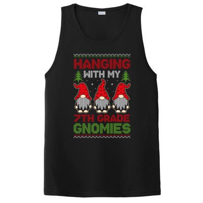 Hanging With My 7th Grade Gnomies Teacher Christmas Gnome Gift PosiCharge Competitor Tank