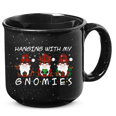 Hanging With My Gnomies Friends Christmas Holiday 15oz Campfire Ceramic Mug