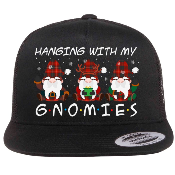 Hanging With My Gnomies Friends Christmas Holiday Flatbill Hat