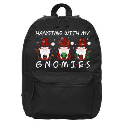 Hanging With My Gnomies Friends Christmas Holiday 16 in Basic Backpack