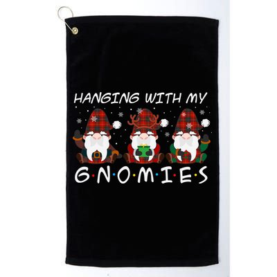 Hanging With My Gnomies Friends Christmas Holiday Golf Towel