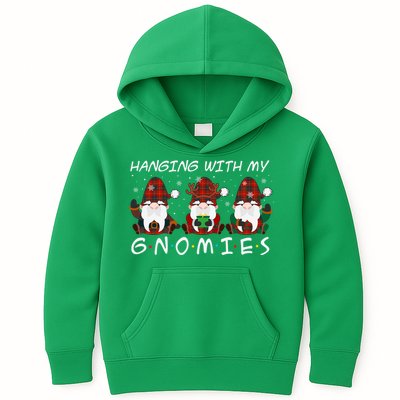 Hanging With My Gnomies Friends Christmas Holiday Kids Hoodie