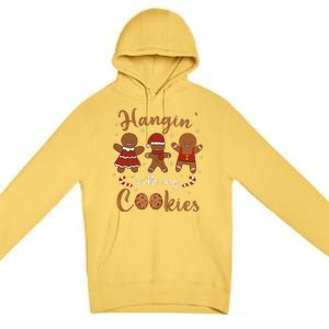 Hanging With My Cookies Cute Christmas Teacher Premium Pullover Hoodie