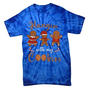 Hanging With My Cookies Cute Christmas Teacher Tie-Dye T-Shirt