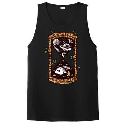 Hourglass Wander More Worry Less Camping Night Sky Gift PosiCharge Competitor Tank