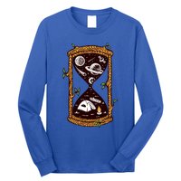 Hourglass Wander More Worry Less Camping Night Sky Gift Long Sleeve Shirt