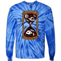 Hourglass Wander More Worry Less Camping Night Sky Gift Tie-Dye Long Sleeve Shirt