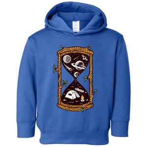 Hourglass Wander More Worry Less Camping Night Sky Gift Toddler Hoodie