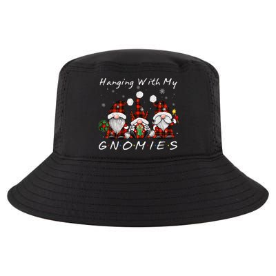 Hanging With My Gnomies Buffalo Red Plaid Christmas Gnome Cool Comfort Performance Bucket Hat