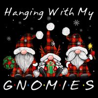 Hanging With My Gnomies Buffalo Red Plaid Christmas Gnome Cooling Performance Crew T-Shirt