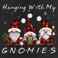 Hanging With My Gnomies Buffalo Red Plaid Christmas Gnome Adult Drive Performance Visor