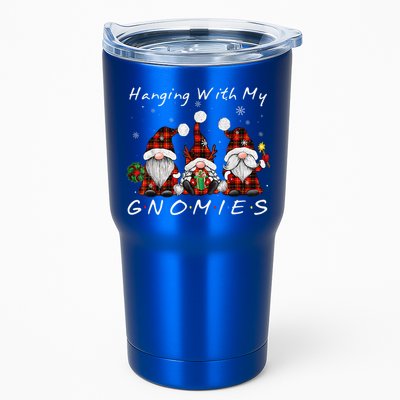 Hanging With My Gnomies Buffalo Red Plaid Christmas Gnome Tumbler