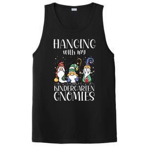 Hanging With My Kindergarten Gnomies Funny Teacher Gnome Gift PosiCharge Competitor Tank