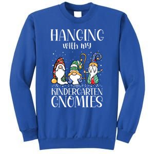 Hanging With My Kindergarten Gnomies Funny Teacher Gnome Gift Sweatshirt