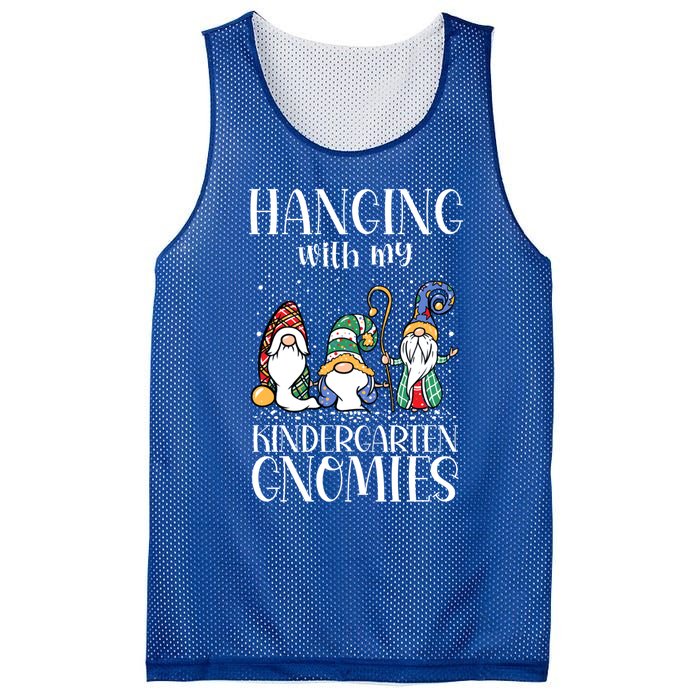 Hanging With My Kindergarten Gnomies Funny Teacher Gnome Gift Mesh Reversible Basketball Jersey Tank