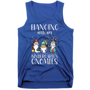 Hanging With My Kindergarten Gnomies Funny Teacher Gnome Gift Tank Top