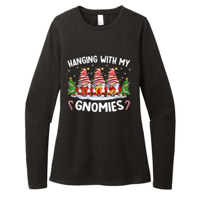 Hanging With My Gnomies Matching Family Christmas Pjs Gnome  Womens CVC Long Sleeve Shirt