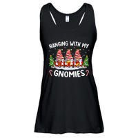 Hanging With My Gnomies Matching Family Christmas Pjs Gnome  Ladies Essential Flowy Tank