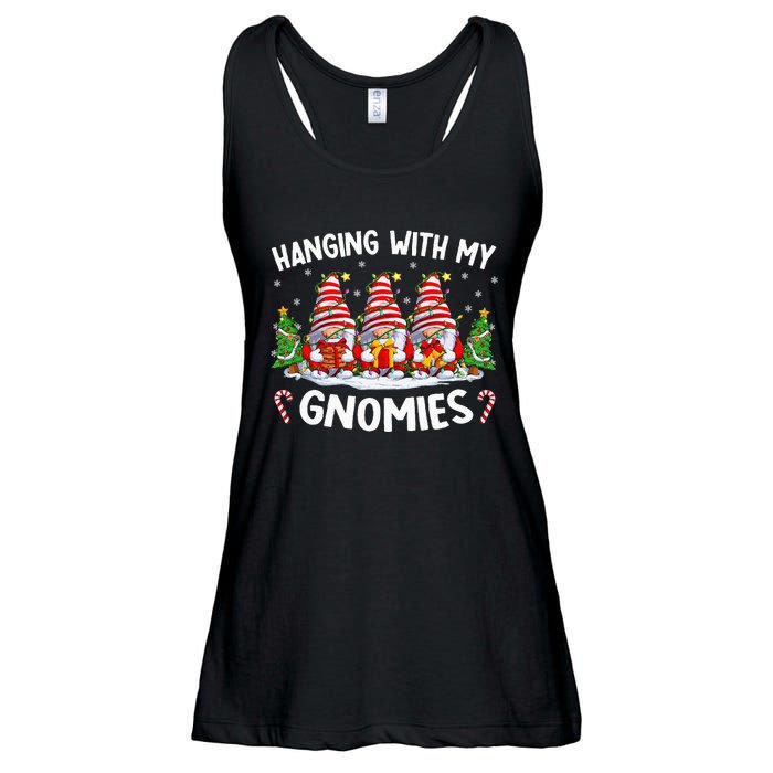 Hanging With My Gnomies Matching Family Christmas Pjs Gnome  Ladies Essential Flowy Tank