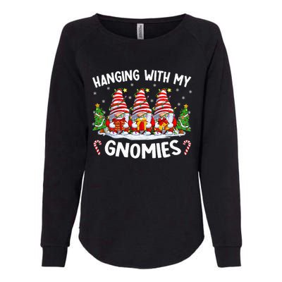 Hanging With My Gnomies Matching Family Christmas Pjs Gnome  Womens California Wash Sweatshirt