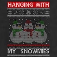 Hanging With My Snowmies Ugly Christmas Cool Comfort Performance Bucket Hat