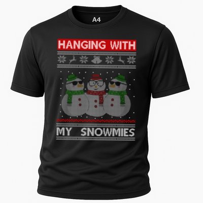 Hanging With My Snowmies Ugly Christmas Performance Shirt