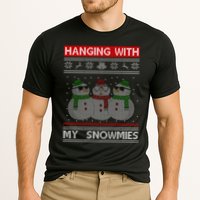 Hanging With My Snowmies Ugly Christmas Cooling Performance Crew T-Shirt